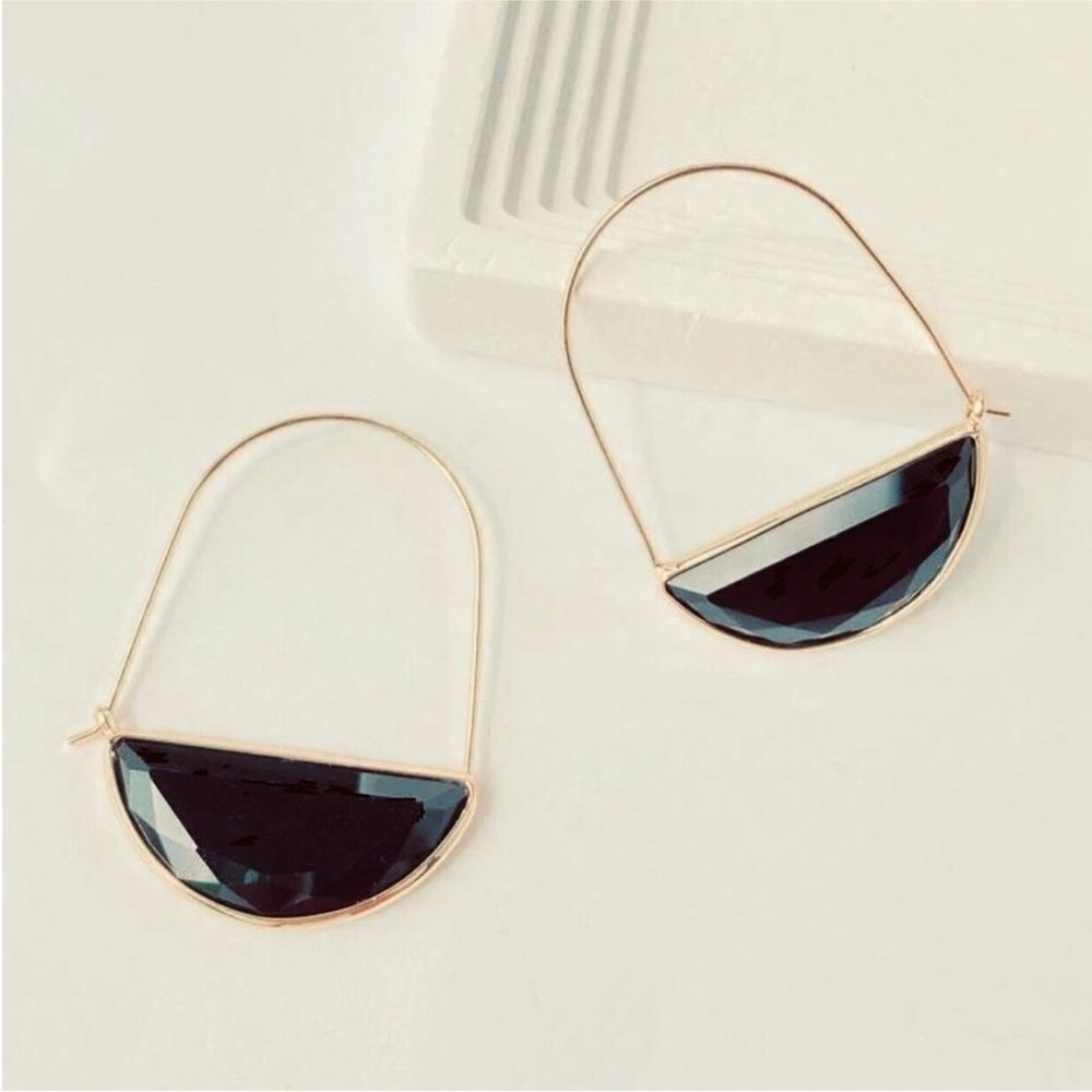 Crystal hoop Earrings  N1596